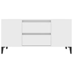 Mobile Porta TV Bianco 102x44,5x50 cm in Legno Multistrato