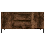 Mobile Porta TV Rovere Fumo 102x44,5x50 cm in Legno Multistrato