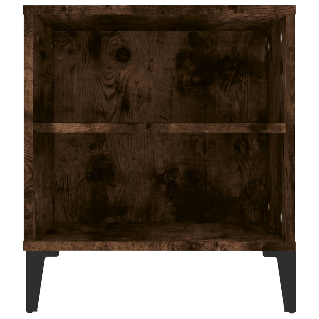 Mobile Porta TV Rovere Fumo 102x44,5x50 cm in Legno Multistrato