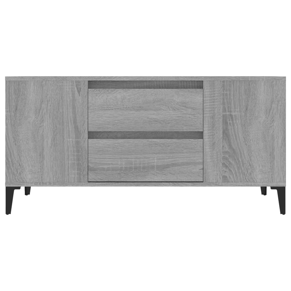 Mobile Porta TV Grigio Sonoma 102x44,5x50 cm Legno Multistrato