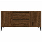 Mobile Porta TV Rovere Marrone 102x44,5x50 cm Legno Multistrato