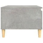 Tavolino Salotto Grigio Cemento 90x50x36,5 cm Legno Multistrato