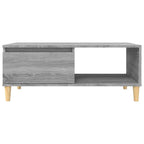Tavolino Salotto Grigio Sonoma 90x50x36,5 cm Legno Multistrato