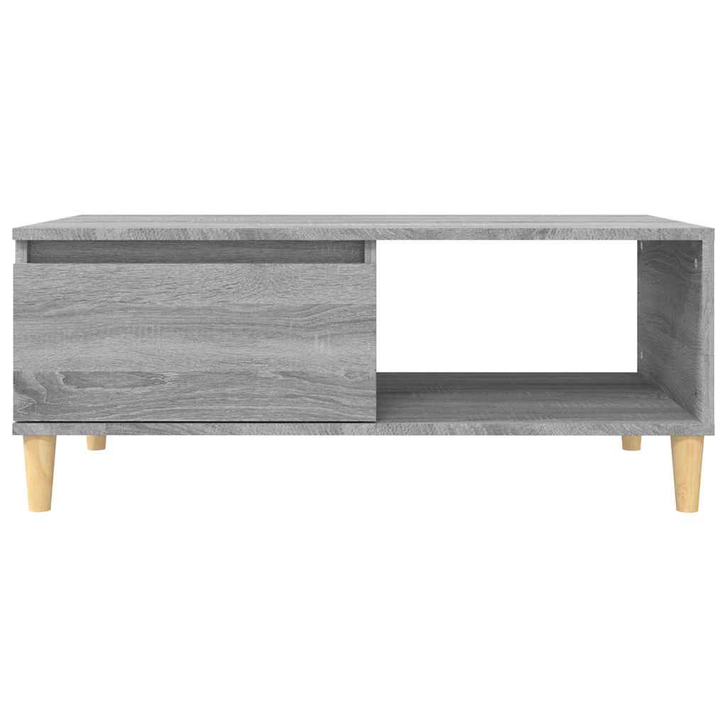 Tavolino Salotto Grigio Sonoma 90x50x36,5 cm Legno Multistrato