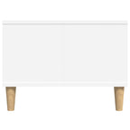 Tavolino da Salotto Bianco 90x50x36,5 cm in Legno Multistrato