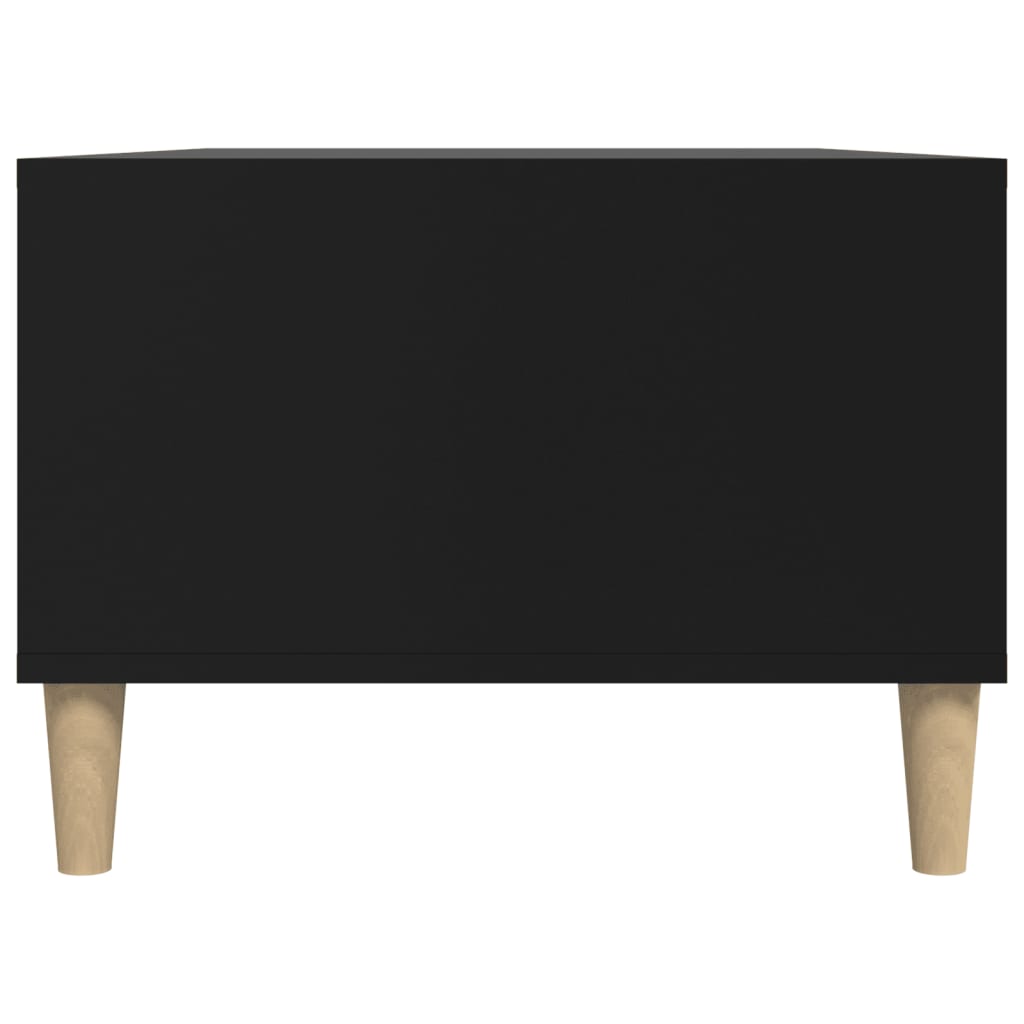 Tavolino da Salotto Nero 90x50x36,5 cm in Legno Multistrato