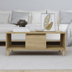Tavolino Salotto Rovere Sonoma 90x50x36,5 cm Legno Multistrato