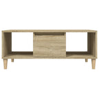 Tavolino Salotto Rovere Sonoma 90x50x36,5 cm Legno Multistrato