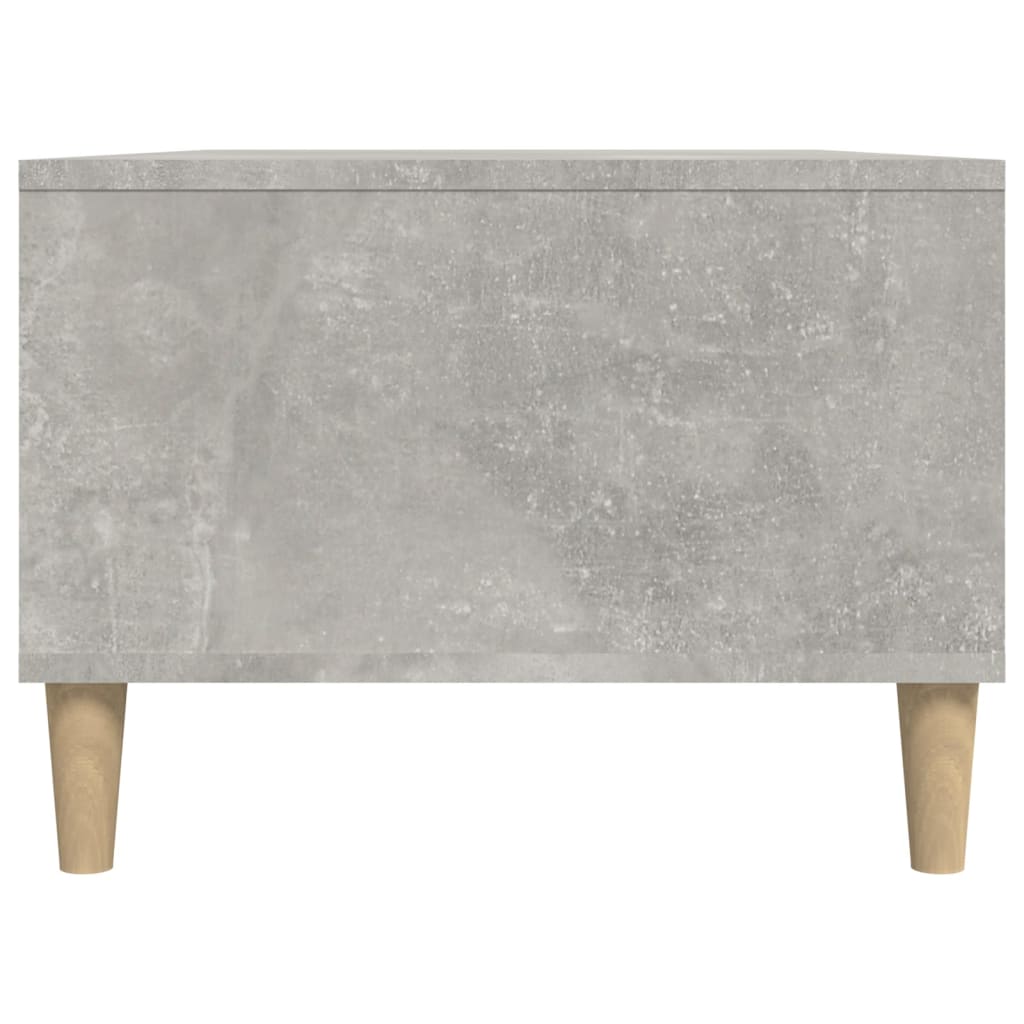 Tavolino Salotto Grigio Cemento 90x50x36,5 cm Legno Multistrato