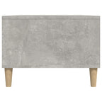 Tavolino Salotto Grigio Cemento 90x50x36,5 cm Legno Multistrato