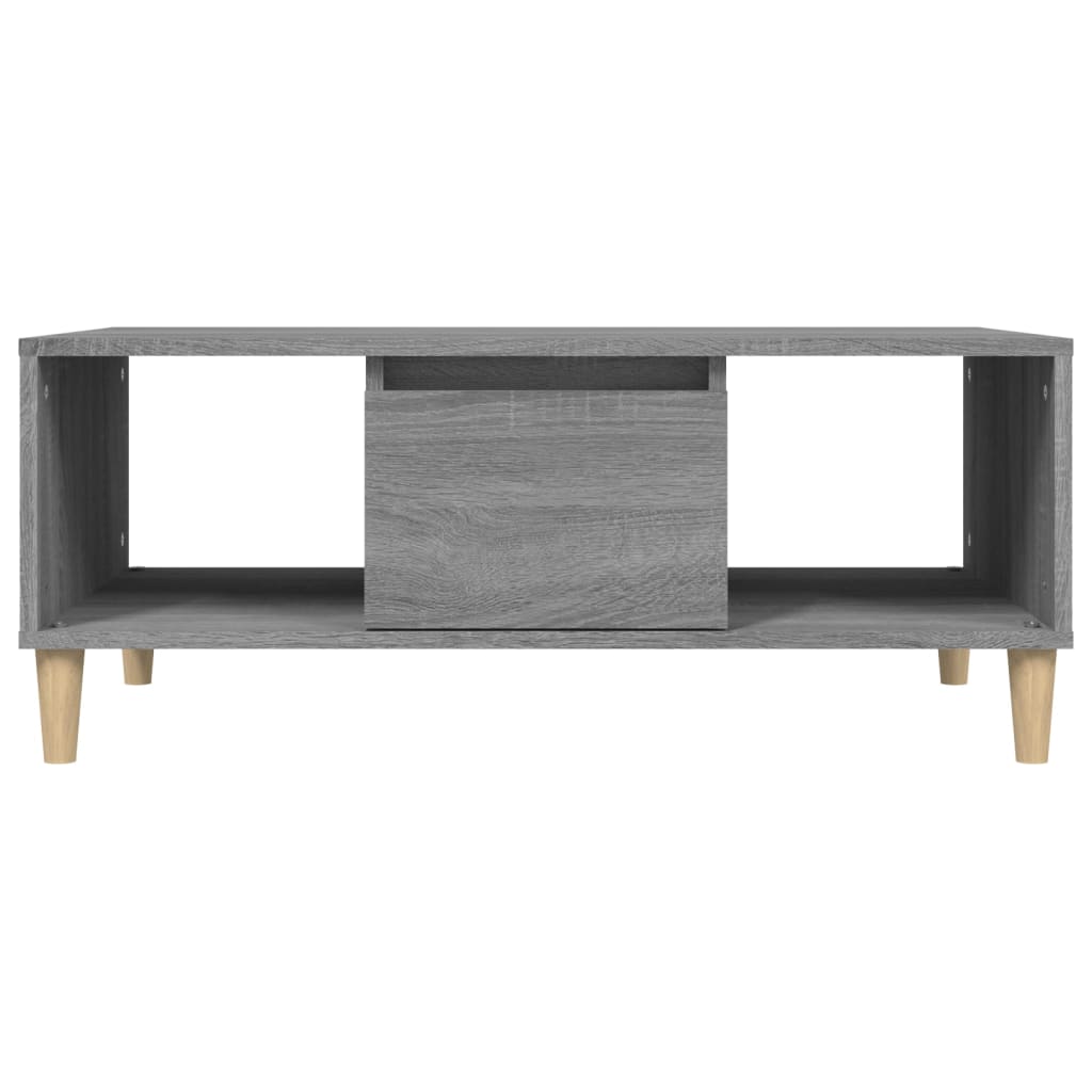 Tavolino Salotto Grigio Sonoma 90x50x36,5 cm Legno Multistrato