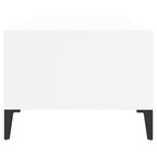 Tavolino da Salotto Bianco 90x50x36,5 cm in Legno Multistrato