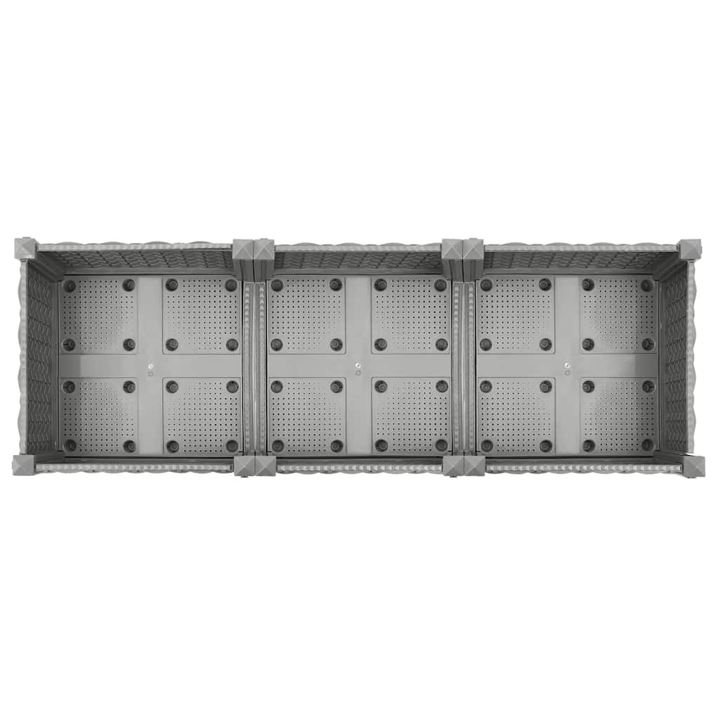 Fioriera Rialzata 120x40x23 cm in Polipropilene