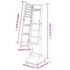 Specchio Autoportante Bianco 34x37x146 cm