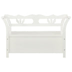Panca Bianca 107x45x75,5 cm Legno Massello di Abete