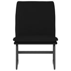 Sedia Lounge Nera 52x75x76 cm in Tessuto
