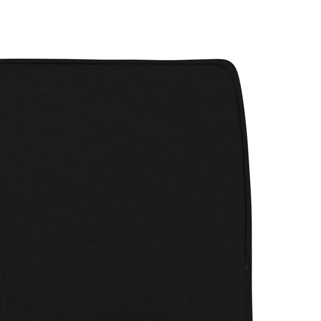 Sedia Lounge Nera 52x75x76 cm in Tessuto
