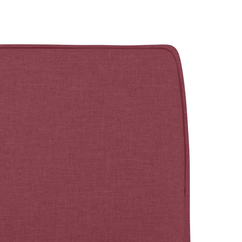 Sedia Lounge Rosso Vino 52x75x76 cm in Tessuto