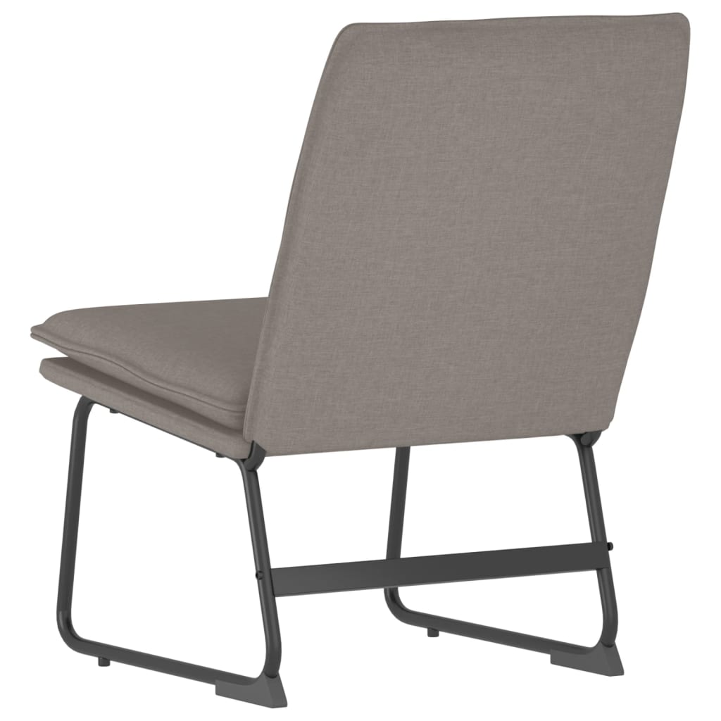 Sedia Lounge Tortora 52x75x76 cm in Tessuto