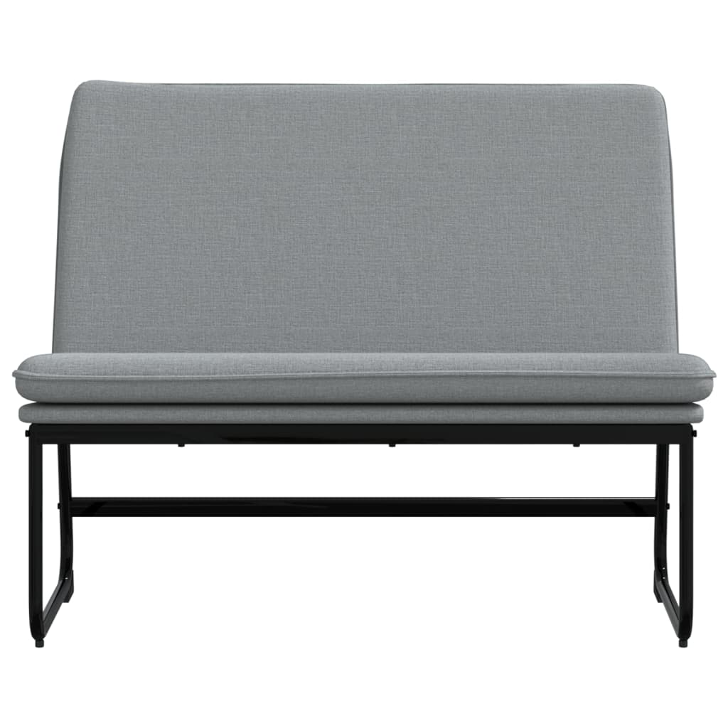 Panca Grigio Chiaro 100x75x76 cm in Tessuto