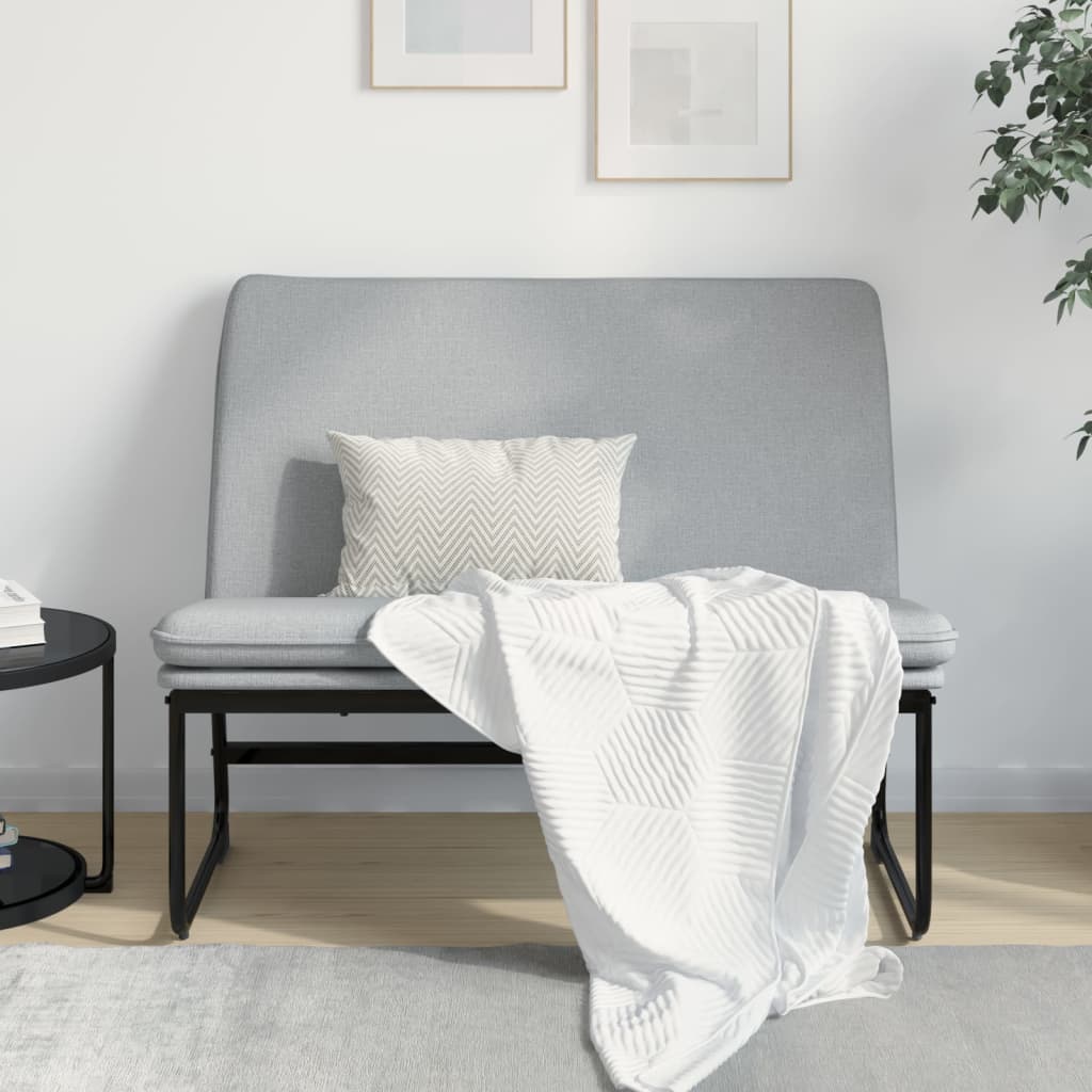 Panca Grigio Chiaro 100x75x76 cm in Tessuto