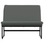 Panca Grigio Scuro 100x75x76 cm in Tessuto
