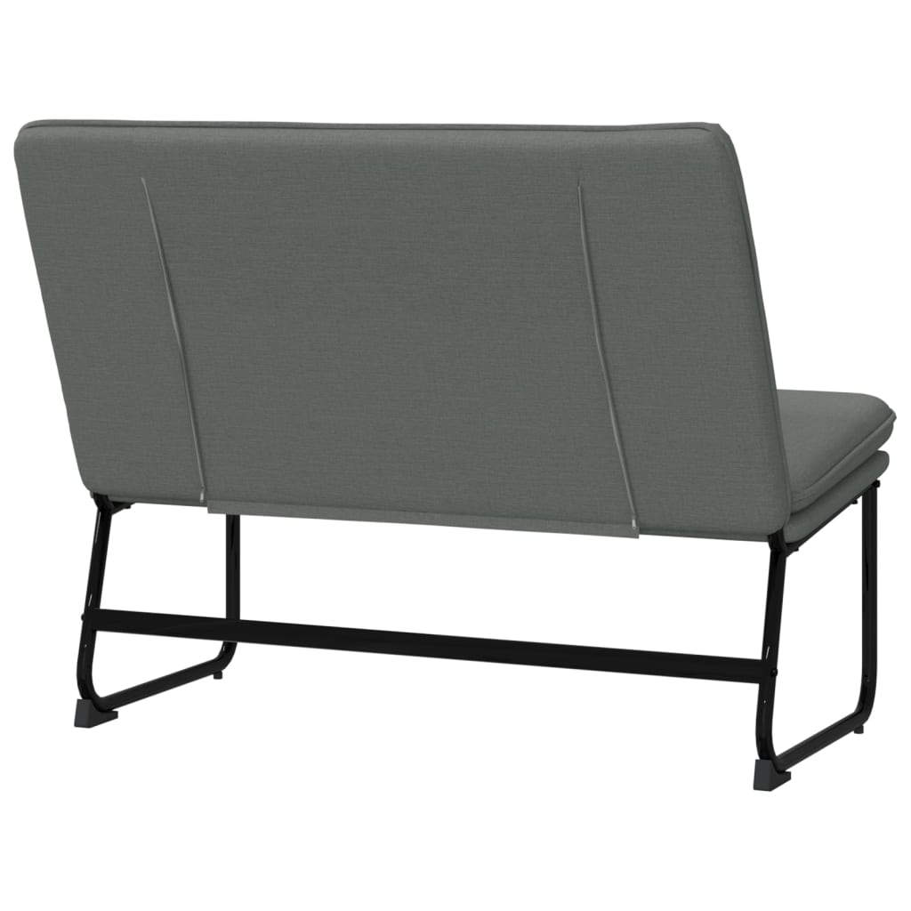 Panca Grigio Scuro 100x75x76 cm in Tessuto
