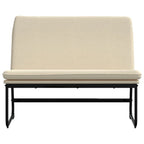 Panca Crema 100x75x76 cm in Tessuto
