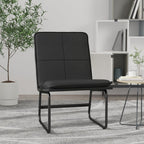 Sedia Lounge Nera 54x75x76 cm in Similpelle