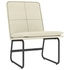 Sedia Lounge Crema 54x75x76 cm in Similpelle