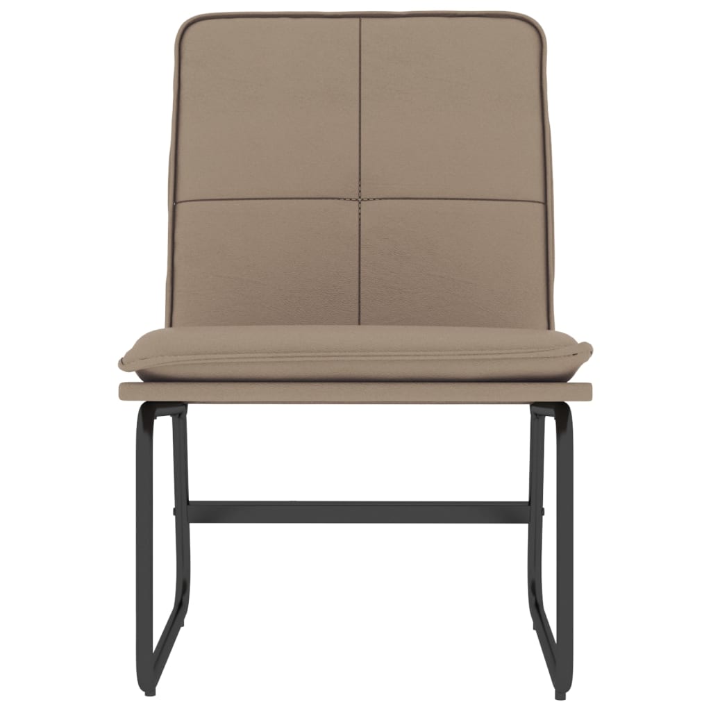 Sedia Lounge Cappuccino 54x75x76 cm in Similpelle