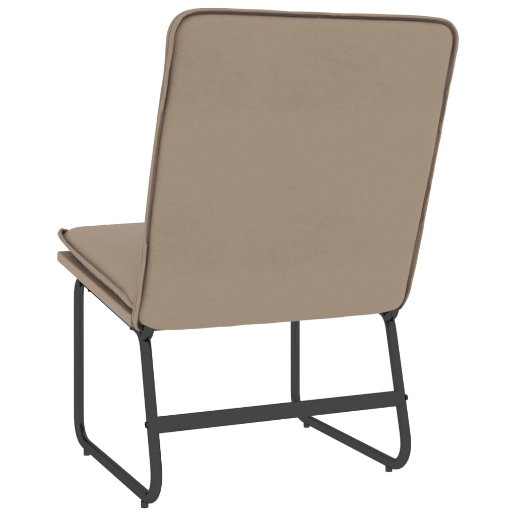 Sedia Lounge Cappuccino 54x75x76 cm in Similpelle
