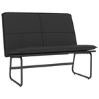 Panca Nera 100x75x76 cm in Similpelle