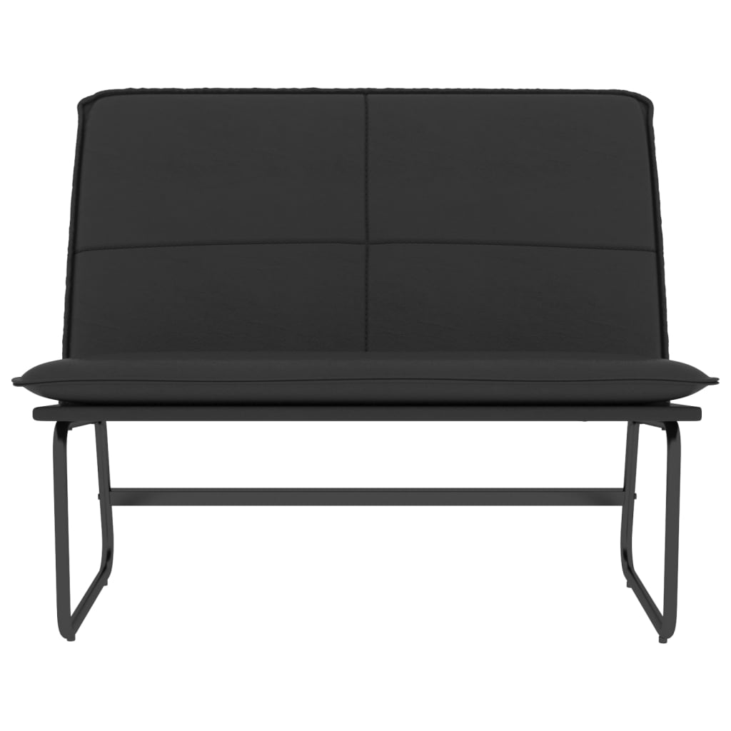 Panca Nera 100x75x76 cm in Similpelle