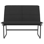 Panca Nera 100x75x76 cm in Similpelle