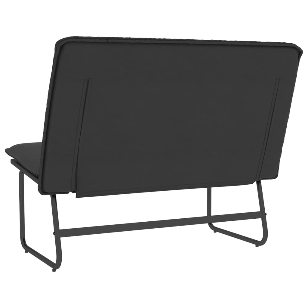 Panca Nera 100x75x76 cm in Similpelle