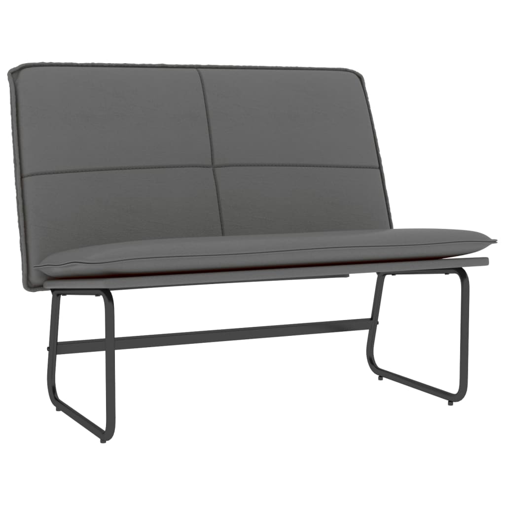 Panca Grigia 100x75x76 cm in Similpelle