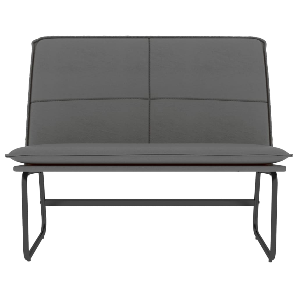 Panca Grigia 100x75x76 cm in Similpelle