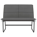 Panca Grigia 100x75x76 cm in Similpelle