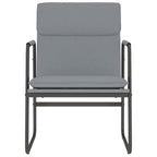Sedia Lounge Grigio Chiaro 55x64x80 cm in Tessuto