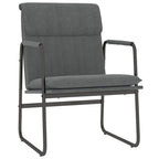 Sedia Lounge Grigio Scuro 55x64x80 cm in Tessuto