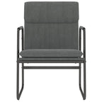Sedia Lounge Grigio Scuro 55x64x80 cm in Tessuto