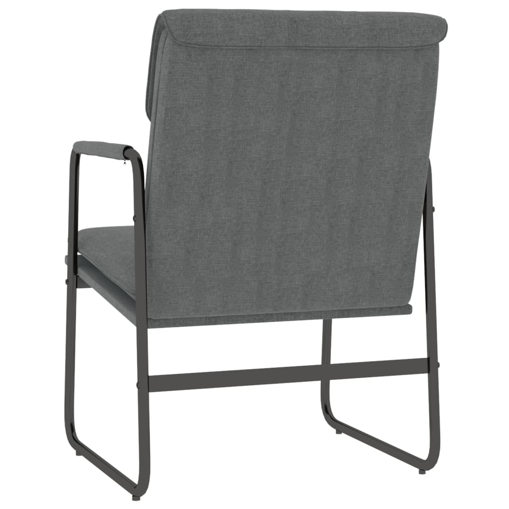 Sedia Lounge Grigio Scuro 55x64x80 cm in Tessuto