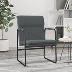 Sedia Lounge Grigio Scuro 55x64x80 cm in Tessuto
