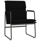 Sedia Lounge Nera 55x64x80 cm in Tessuto