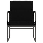 Sedia Lounge Nera 55x64x80 cm in Tessuto