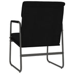 Sedia Lounge Nera 55x64x80 cm in Tessuto