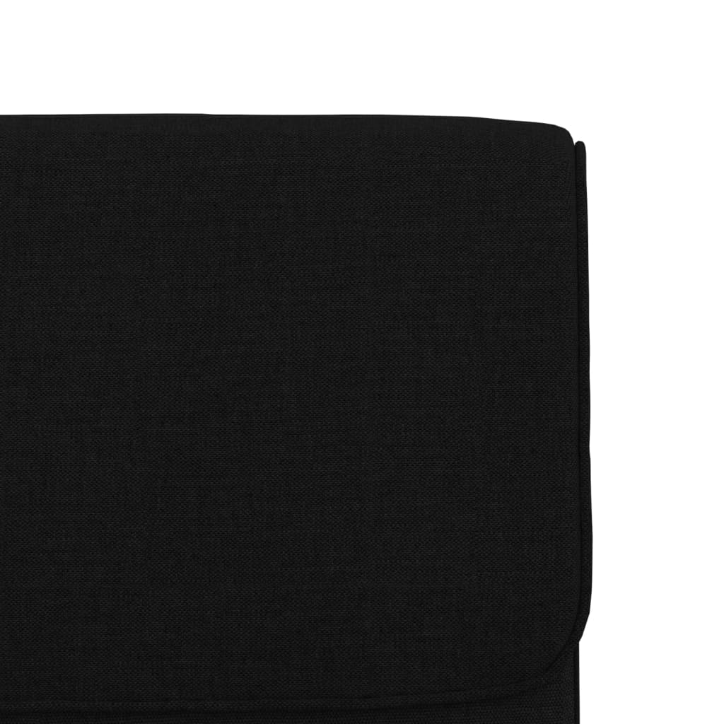 Sedia Lounge Nera 55x64x80 cm in Tessuto