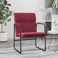 Sedia Lounge Rosso Vino 55x64x80 cm in Tessuto
