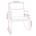 Sedia Lounge Verde Scuro 55x64x80 cm in Tessuto